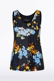MIDNIGHT BOTANICA VISCOSE TWILL SCOOP NECK CAMI