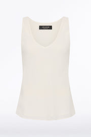 CREAM GEORGETTE SCOOP CAMI