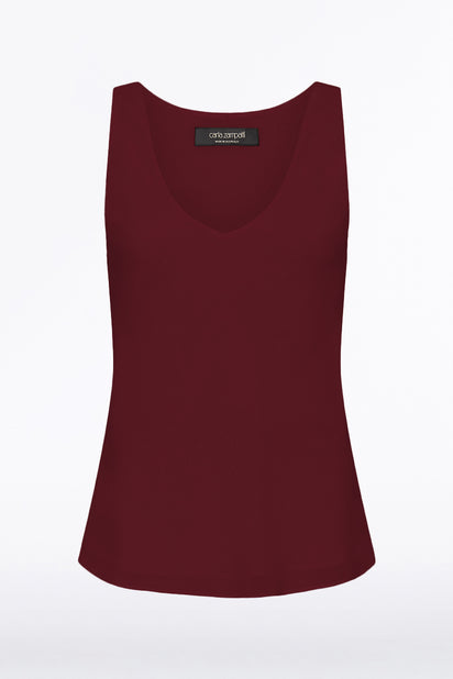 MERLOT GEORGETTE SCOOP CAMI