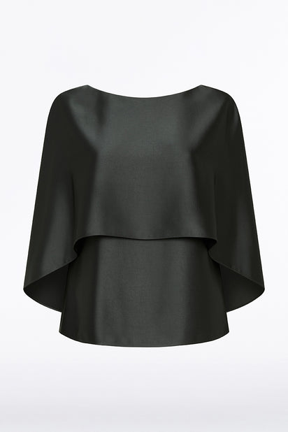 STERLING SATIN CAPE TOP