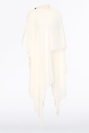 IVORY DRAPED GEORGETTE WRAP