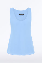 POWDER BLUE GEORGETTE SCOOP CAMI
