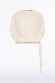 IVORY ONDA TIE WAIST TOP