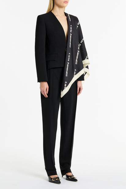 CZ LOGO LASER SILK SCARF