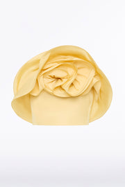 POLLEN TAFFETA FLOWER TOP