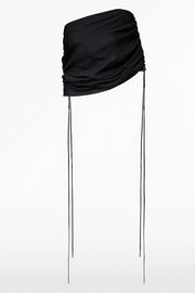 BLACK CREPE COULISSE SHRUG