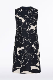 CELESTIAL PETALS LINEN SHIFT DRESS