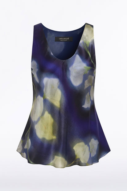 CALLA LILY SILK VISCOSE SCOOP CAMI