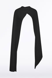 BLACK GEORGETTE SCARF