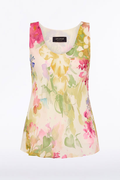 ETHEREA BLOOM SCOOP NECK CAMI