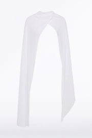 WHITE GEORGETTE SCARF