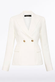 WHITE CREPE ALTURA FLORENCE JACKET