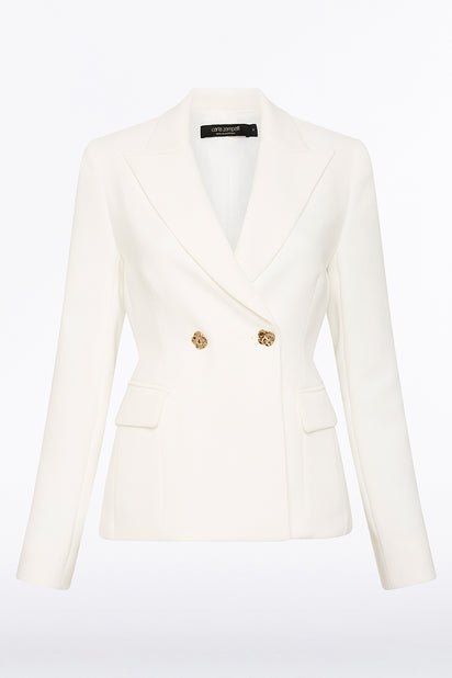 WHITE CREPE ALTURA FLORENCE JACKET