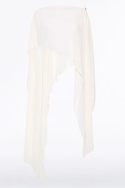 IVORY GEORGETTE CASCATA WRAP