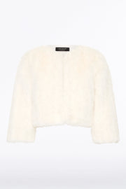 IVORY PIUMA FUR BOLERO