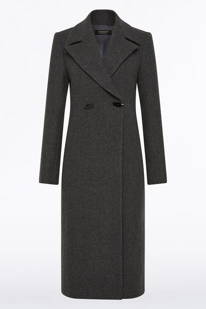 CHARCOAL ITALIAN WOOL COAT