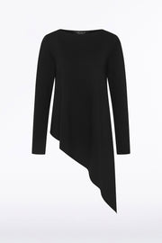 BLACK PONTE ASYMMETRIC TOP