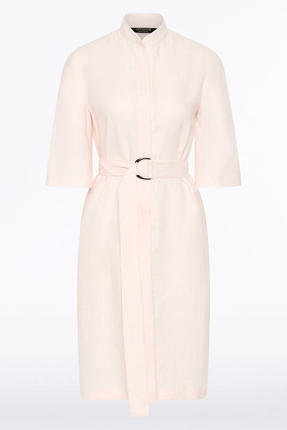 ROSA LINEN BOX SLEEVE SHIRT DRESS