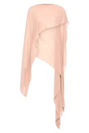 PALE ROSE GEORGETTE CASCATA WRAP
