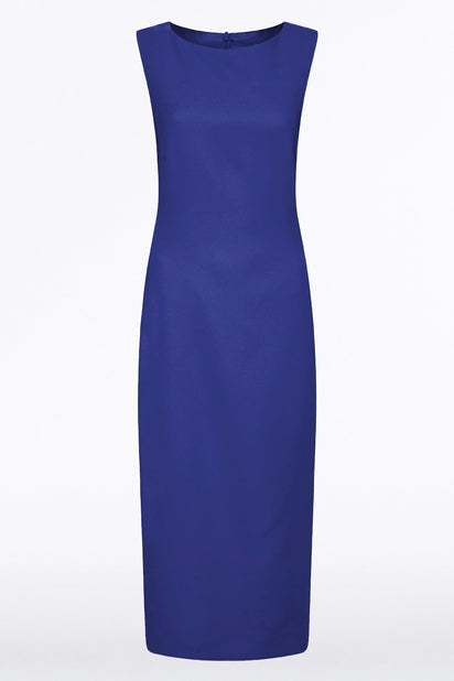VIOLET CREPE SHEATH DRESS