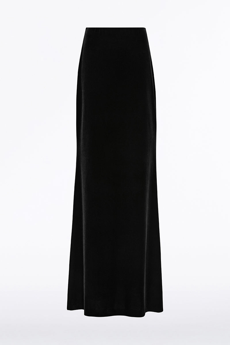 Oxblood Velvet Column Skirt SZ 6-8