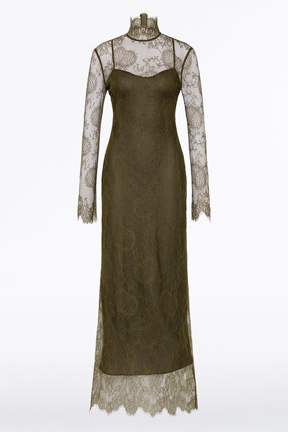 JUNIPER CHANTILLY LACE SLEEVED GOWN Carla Zampatti JUNIPER CHANTILLY LACE SLEEVED GOWN Carla Zampatti