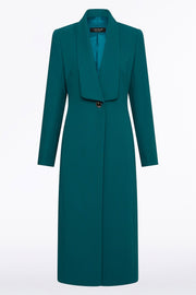 SERPENTINE CREPE SHAWL COLLAR COAT