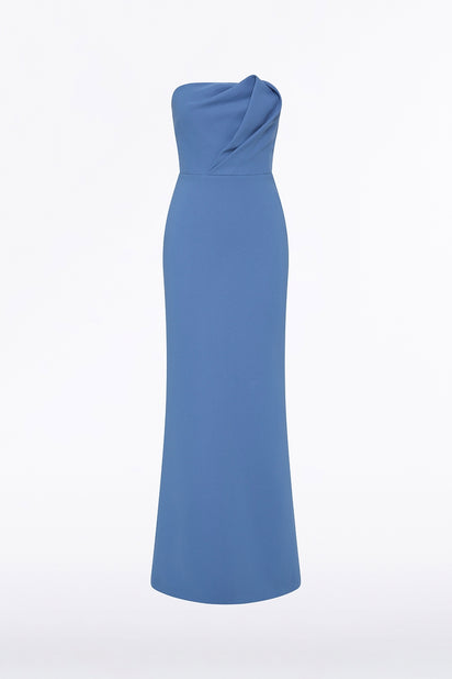 ATLAS CREPE SCULPTURAL GOWN