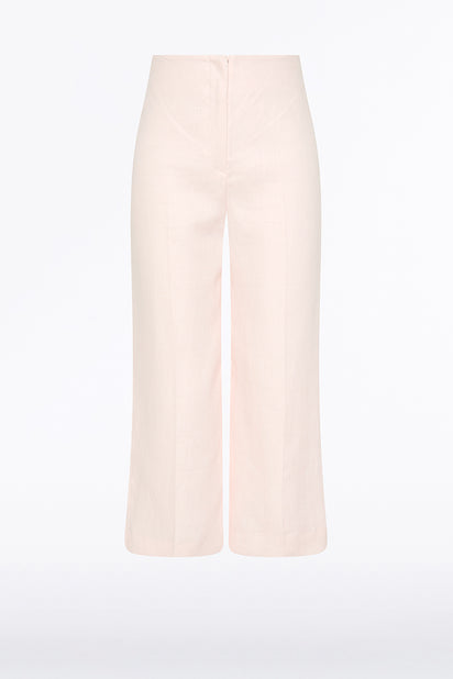 ROSA LINEN WAISTED CROP PANT