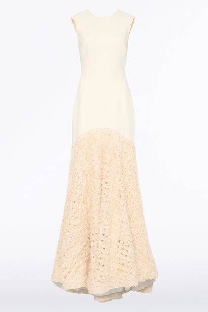 IVORY NASTRO CUORE GOWN