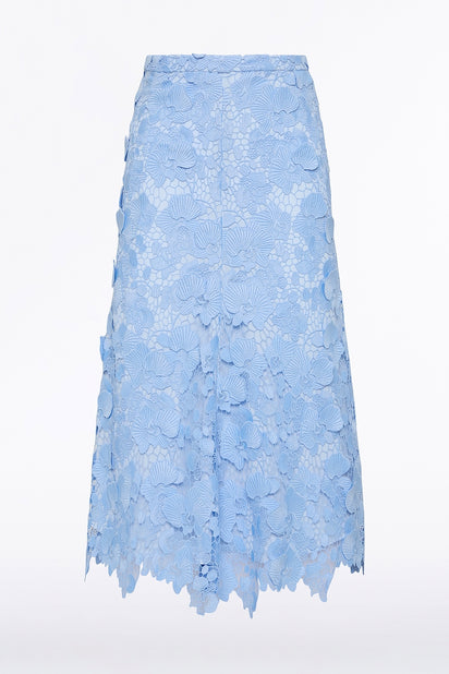 CELESTE 3D LACE MIDI SKIRT
