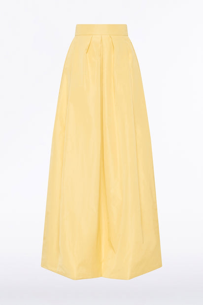 POLLEN TAFFETA BUBBLE MAXI SKIRT