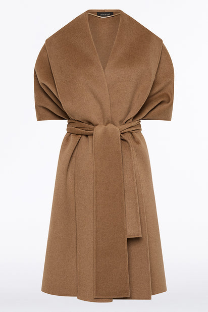 CAMEL DOPPIA WOOL CAPE
