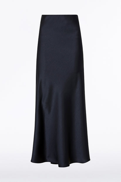 INK SATIN BIAS SKIRT