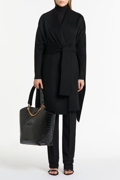 BLACK MILANO TOTE BAG