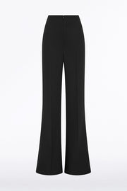 BLACK CREPE LOW WAIST PANT