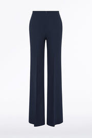 NAVY CREPE LOW WAIST PANT