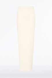 IVORY CREPE BIAS SKIRT
