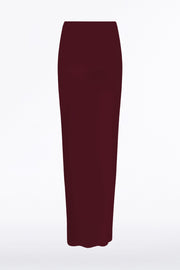 MERLOT CREPE BIAS SKIRT
