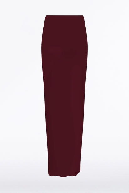 MERLOT CREPE BIAS SKIRT