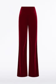ROUGE VELVET WIDE LEG PANT
