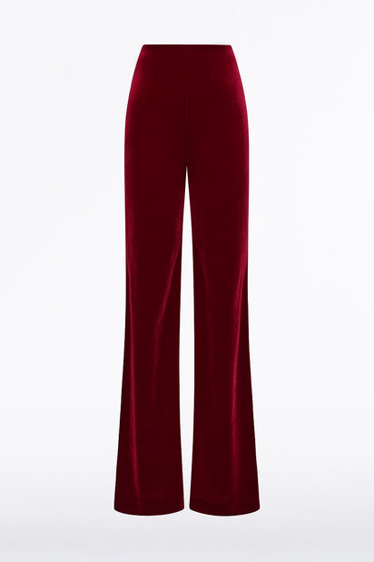 ROUGE VELVET WIDE LEG PANT
