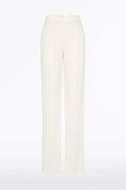 IVORY CREPE STRAIGHT LEG PANT