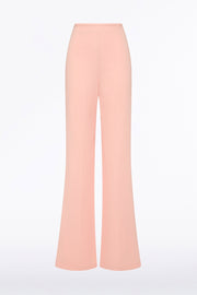 PALE ROSE CREPE CLASSIC FLARED PANT