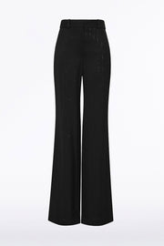 BLACK STARLIGHT TWILL WIDE LEG PANT
