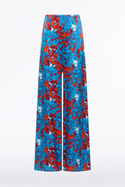 IMPASTO PRINT SILK PALAZZO PANT