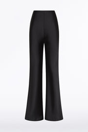 BLACK SATIN BIAS PANT