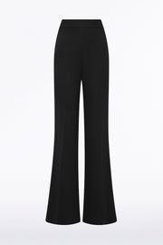 BLACK CREPE BOOTLEG PANT