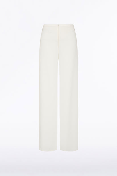 WHITE CREPE PALAZZO PANT