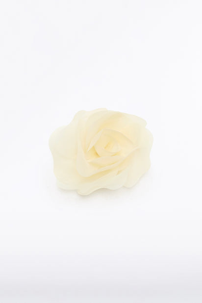 IVORY SMALL FIORE BROOCH